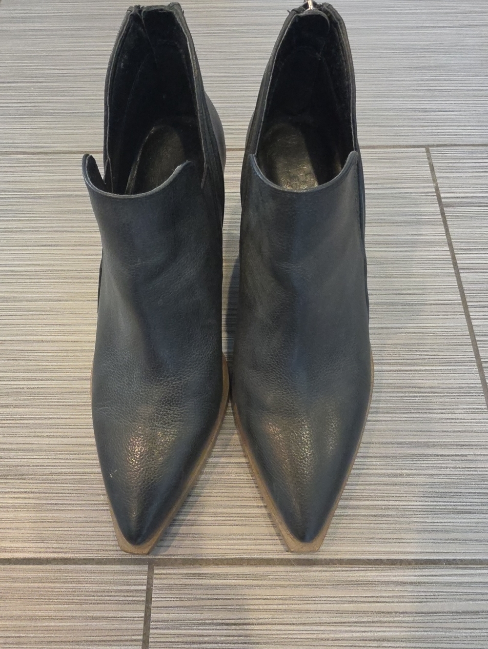 Vince Camuto Black Pointed Toe Women’s Ankle Boots